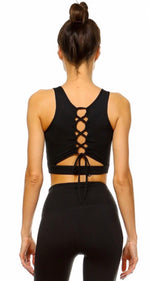 Load image into Gallery viewer, Black Sports Bra