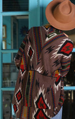 Load image into Gallery viewer, Aztec open front cardigan