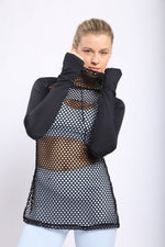 Load image into Gallery viewer, Athletic Fishnet Hoodie