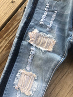 Load image into Gallery viewer, Hayden Girls Patchwork Jeans