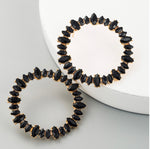 Load image into Gallery viewer, Rhinestone Post Hoops