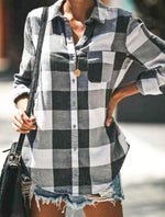 Load image into Gallery viewer, Single Pocket ButtonDown Plaid Shirt