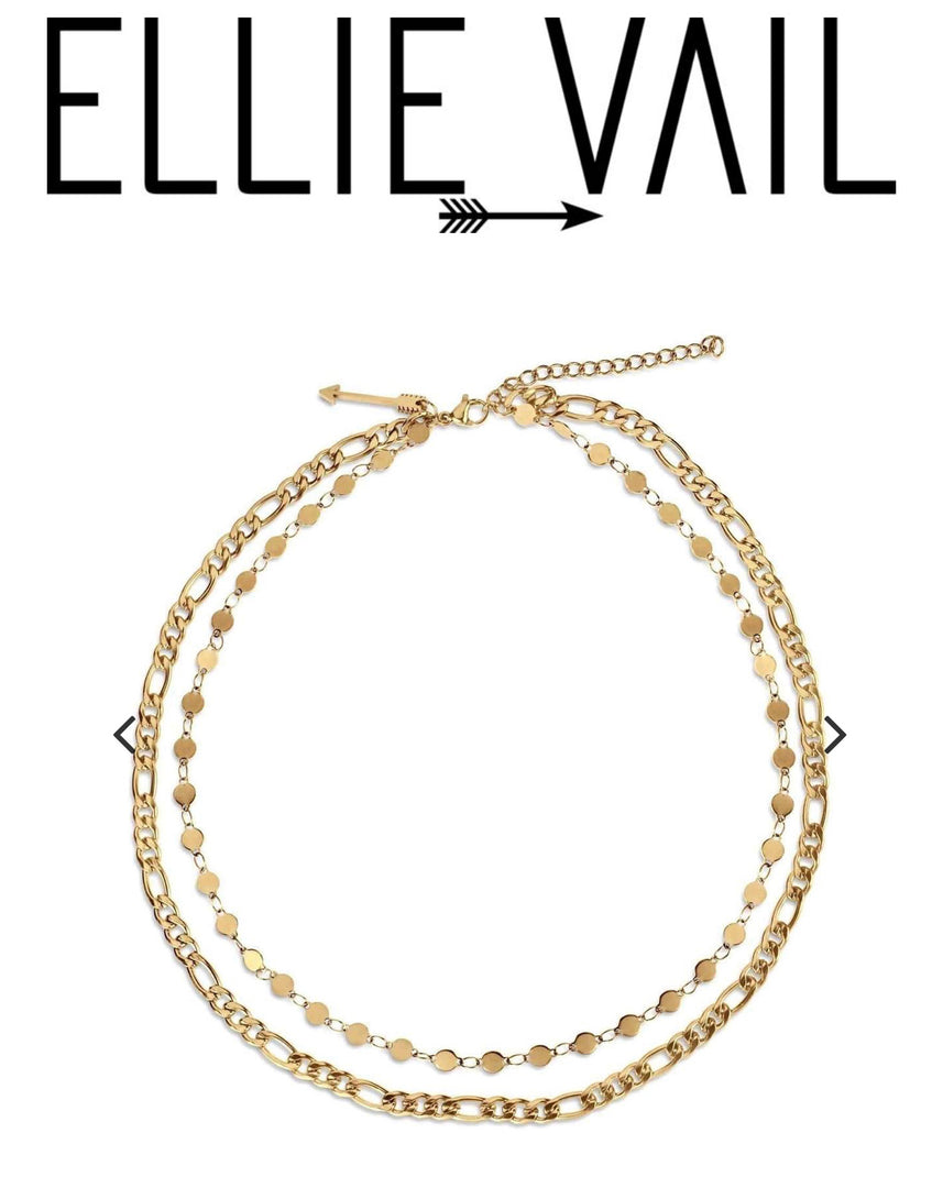 ELLIE VAIL - JAYCE DOUBLE CHAIN NECKLACE