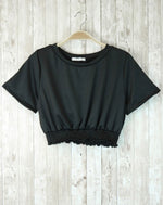 Load image into Gallery viewer, Short sleeve Crop and Wide Leg Pant set