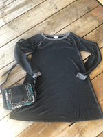 Load image into Gallery viewer, Ultra Soft T-shirt Dress with Zipper Detail