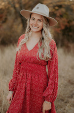 Load image into Gallery viewer, V Neck Balloon Sleeve Dress