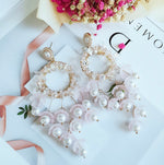 Load image into Gallery viewer, Flower Chandelier Earrings