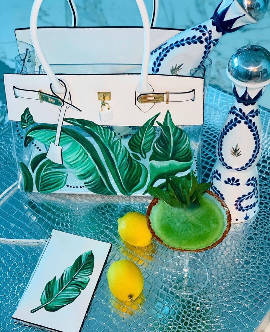 De Tropicale Hand Painted Beverly Hills Banana Leaf