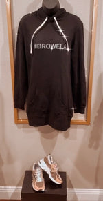 Load image into Gallery viewer, Browela Hoodie Sweatshirt Dress