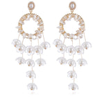 Load image into Gallery viewer, Flower Chandelier Earrings