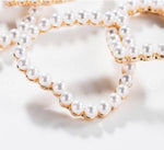 Load image into Gallery viewer, Cross Pearl Heart Drop Earrings