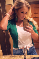 Load image into Gallery viewer, Green Tassel Earrings