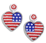 Load image into Gallery viewer, God Bless America Earrings