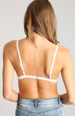 Load image into Gallery viewer, Lace Bralette with plunge cage strap