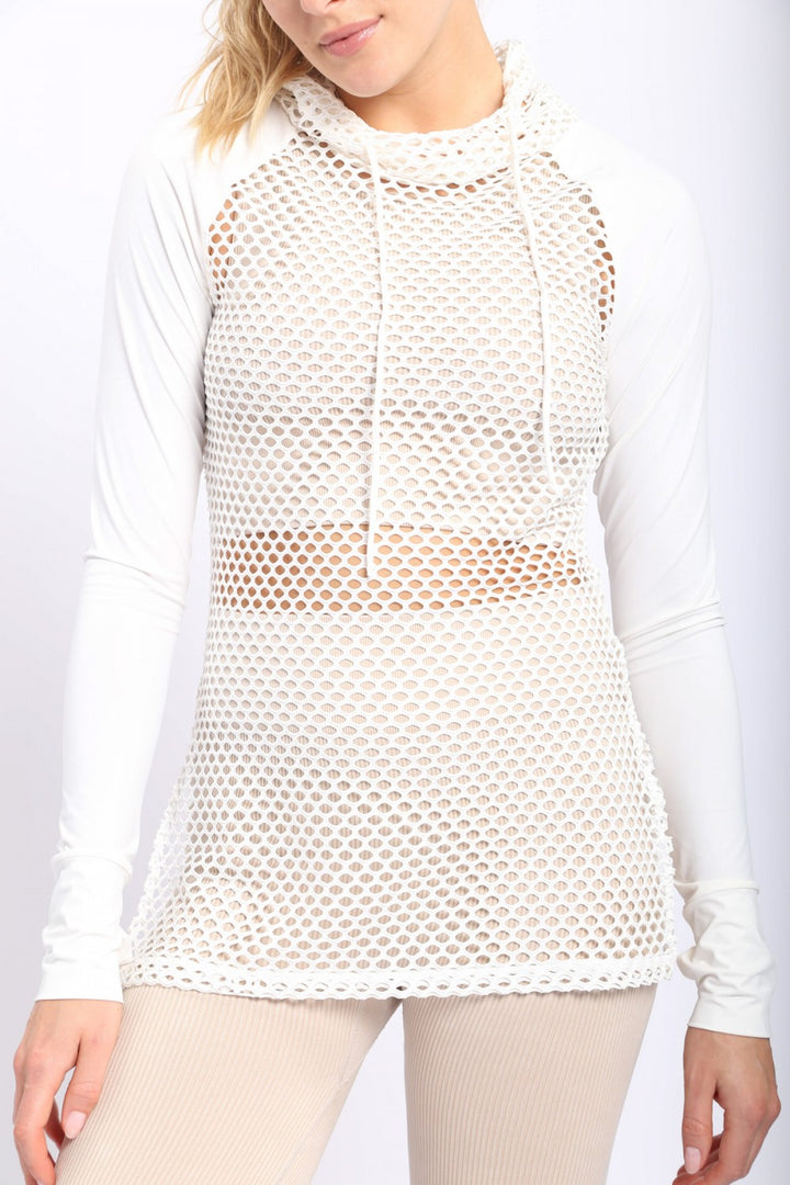 Athletic Fishnet Hoodie