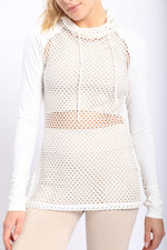 Load image into Gallery viewer, Athletic Fishnet Hoodie