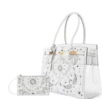 Load image into Gallery viewer, De Tropicale Hand Painted White Bandana Edition