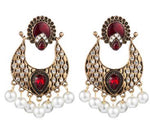 Load image into Gallery viewer, Rhinestone Boho with Drop Pearls
