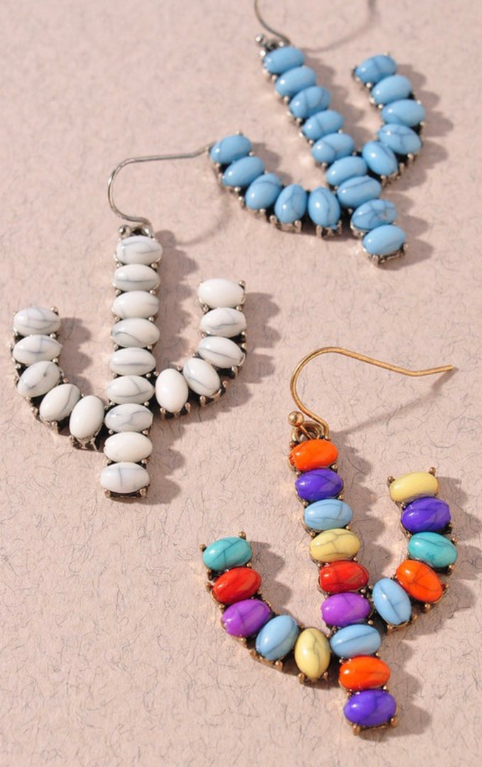 Cactus Stone earrings