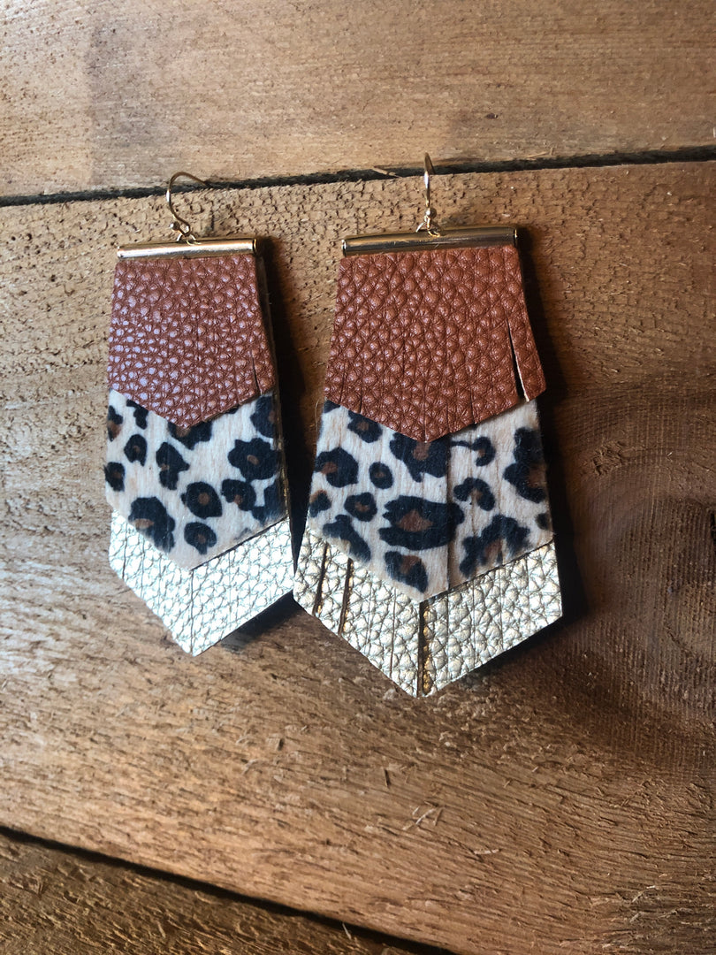 Multi Textured Earrings