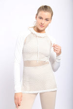Load image into Gallery viewer, Athletic Fishnet Hoodie