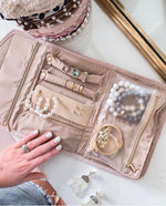 Load image into Gallery viewer, Travel Jewelry Organizer - Blush Color