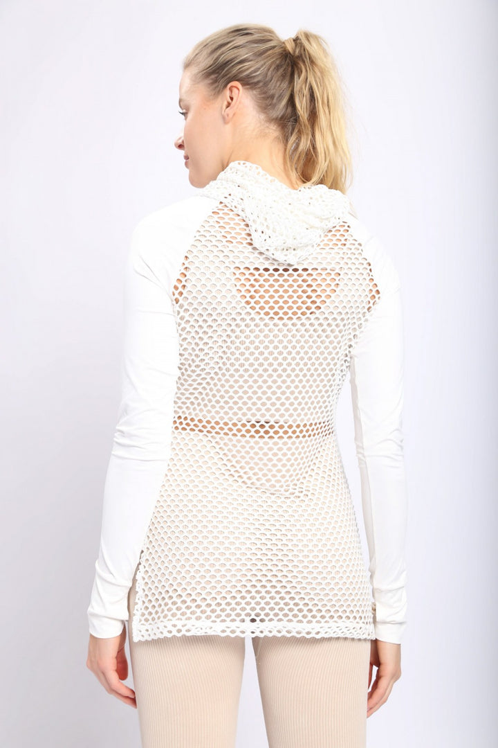 Athletic Fishnet Hoodie