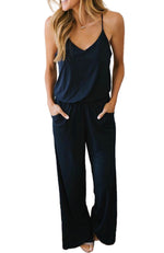 Load image into Gallery viewer, Spaghetti strap wide leg jumpsuit