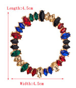 Load image into Gallery viewer, Rhinestone Post Hoops