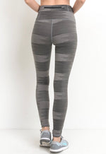 Load image into Gallery viewer, Grey Brushstroke Leggings