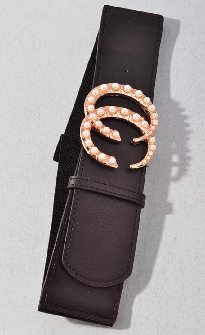 Gold and Pearl Stretch Belt