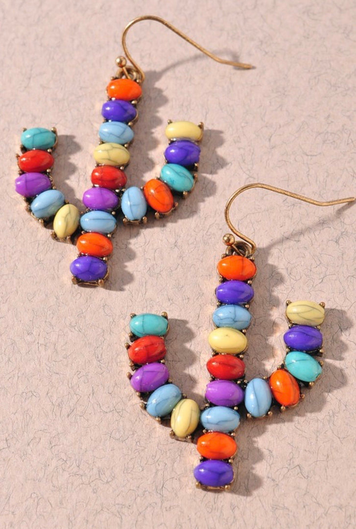 Cactus Stone earrings
