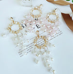 Load image into Gallery viewer, Flower Chandelier Earrings
