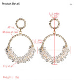 Load image into Gallery viewer, Crystal and Rhinestone Hoops