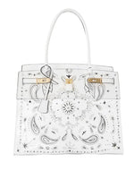 Load image into Gallery viewer, De Tropicale Hand Painted White Bandana Edition