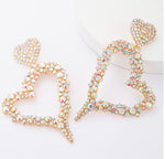 Load image into Gallery viewer, Heart Felt Gem Earrings