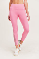 Load image into Gallery viewer, Highwaist Leggings with Floral Lace cutout