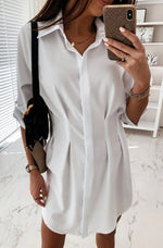 Load image into Gallery viewer, V neck Button Down Dress