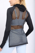 Load image into Gallery viewer, Athletic Fishnet Hoodie