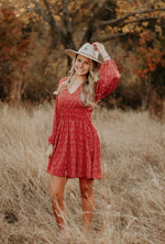 Load image into Gallery viewer, V Neck Balloon Sleeve Dress