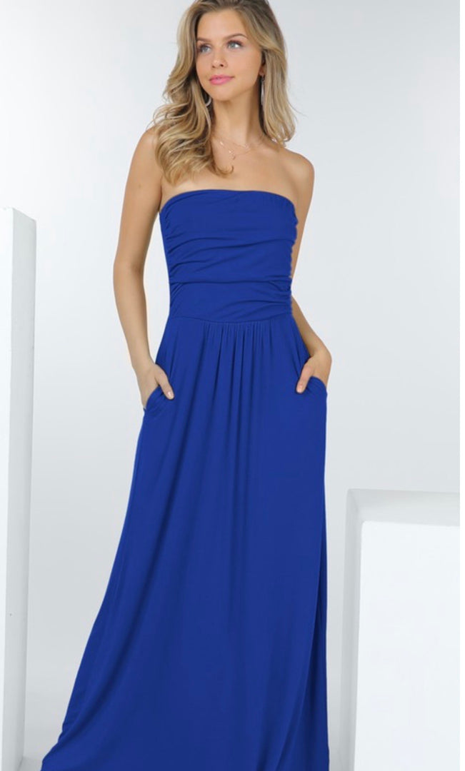 Bandeau Long Maxi Dress