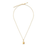 Load image into Gallery viewer, Uma Lock Necklace -Gold
