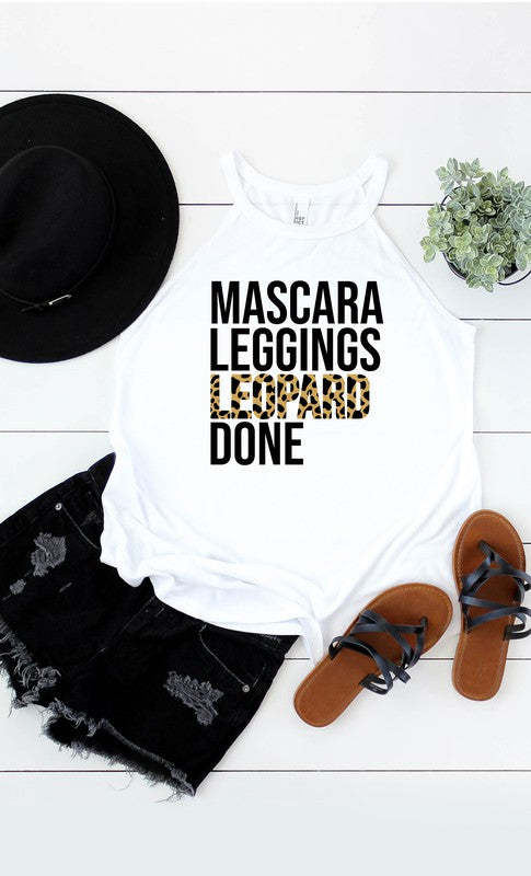 Tank Top Mascara Leggings Leopard Done Leopard Print