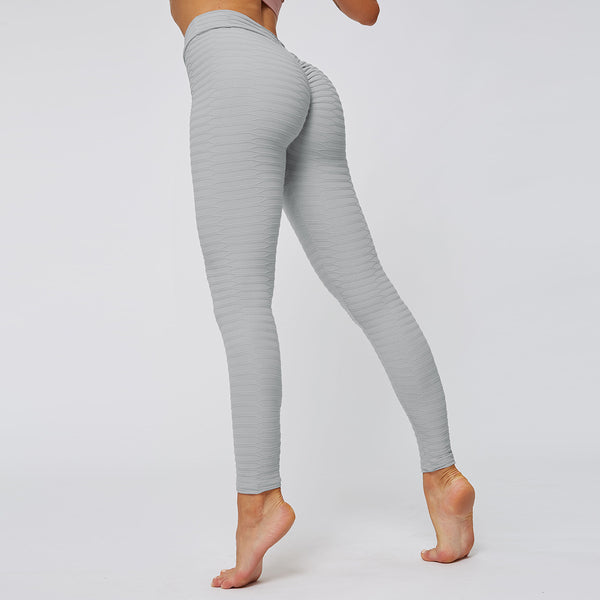 Textured with Sheer Accents Leggings
