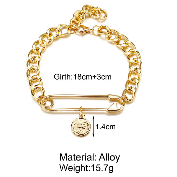 TREND ALERT - Safety Pin Clasp Bracelet