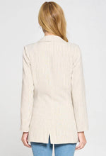 Load image into Gallery viewer, Striped Linen Blazer