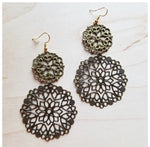 Load image into Gallery viewer, Antique Gold BoHo Earrings