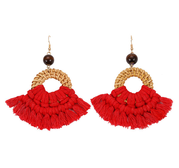 Rattan Knotted Earring