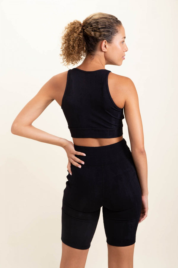 Textured Stucco Jacquard TACTEL® Sports Bra