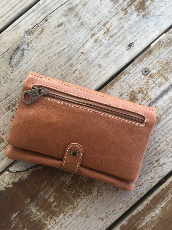 Studded Wristlet- Brown